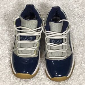 Air Jordan 11 Retro Blue and Gray  with Iconic Silhouette